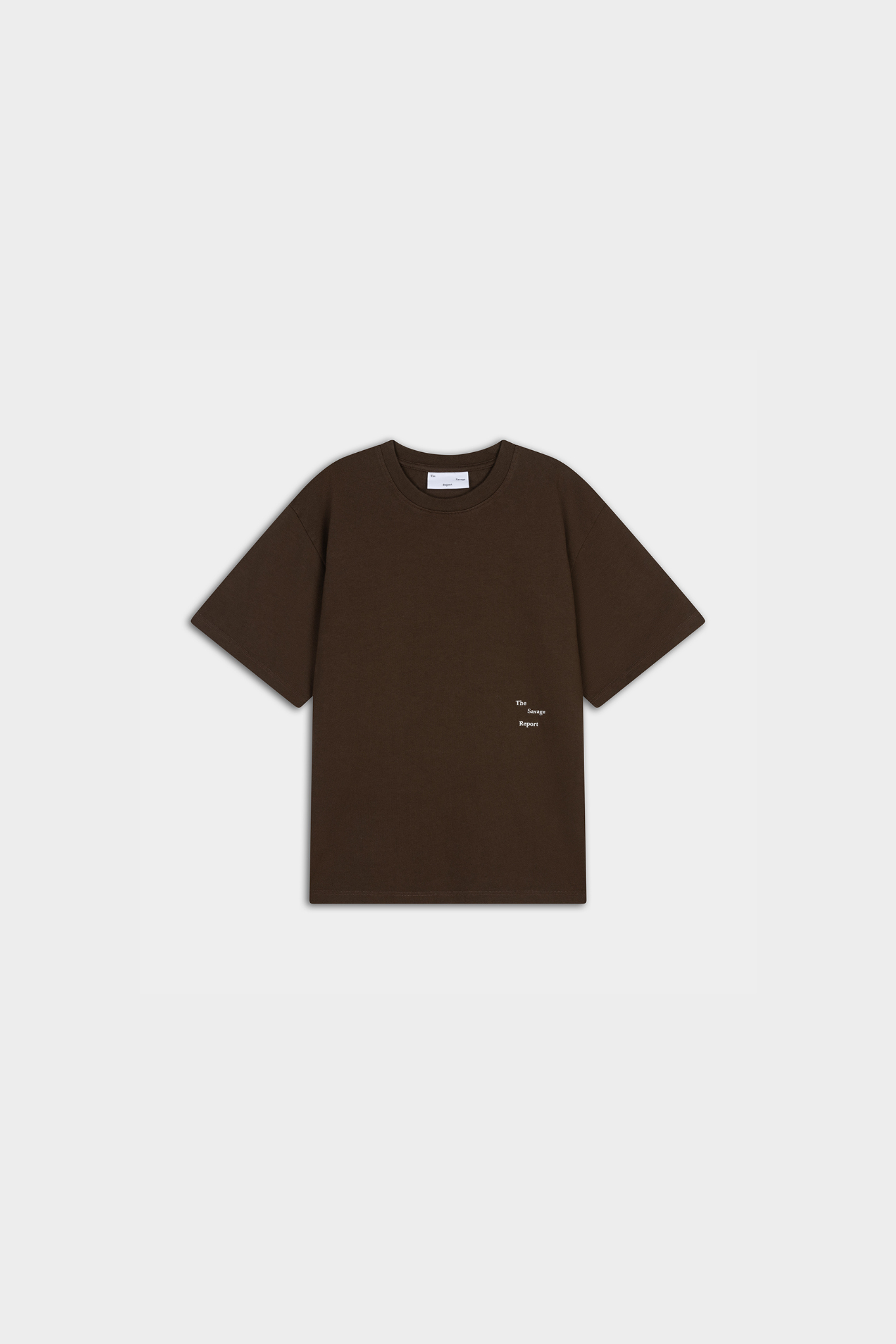 LOGO BAR T-SHIRT - BROWN