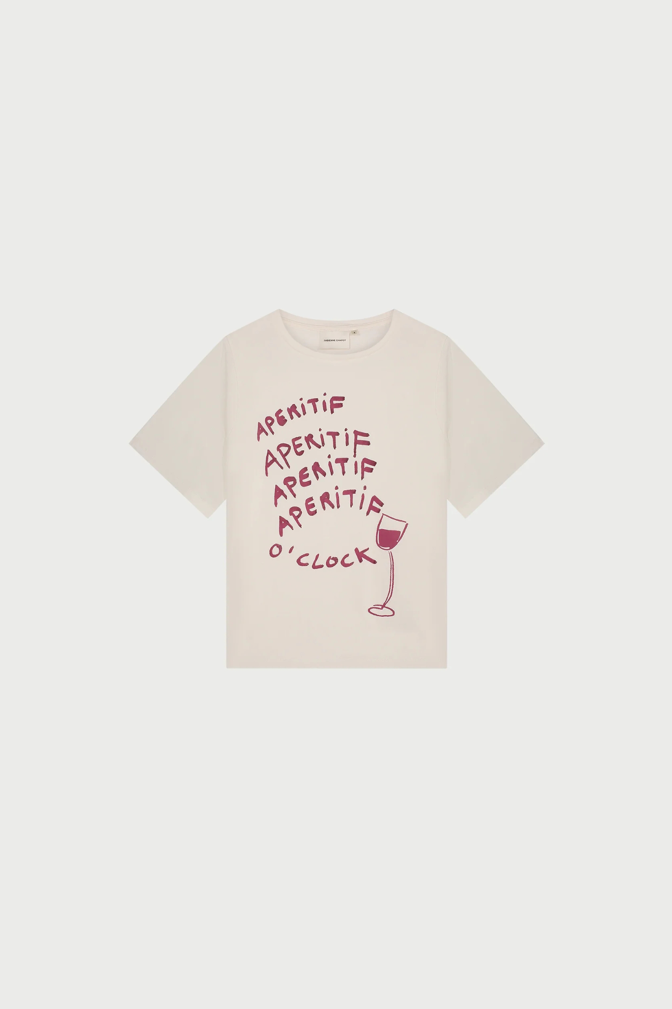 ROSE WINE T-SHIRT - COSY WHITE