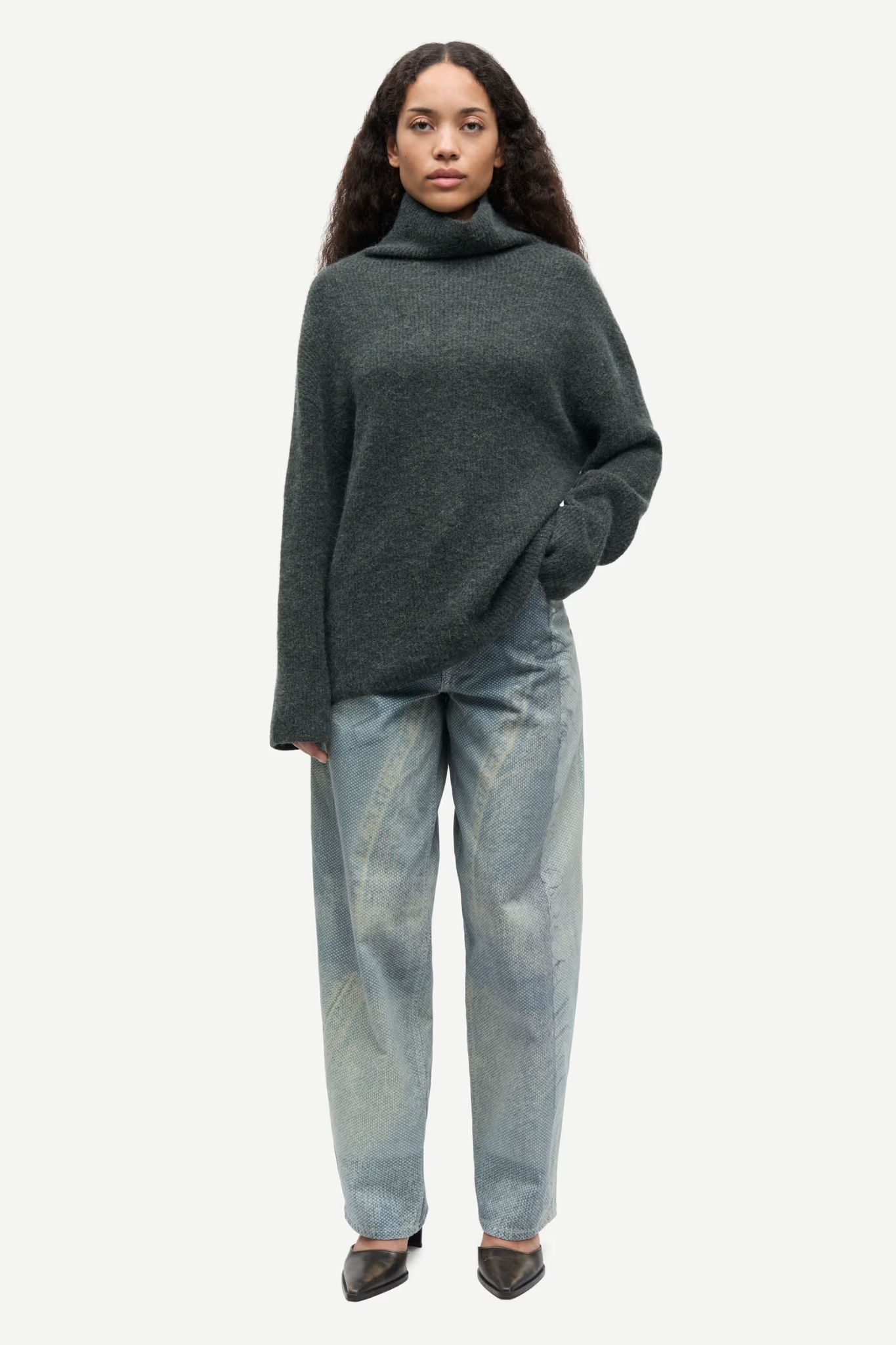 NORIS TURTLENECK - DARK EVERGREEN MEL