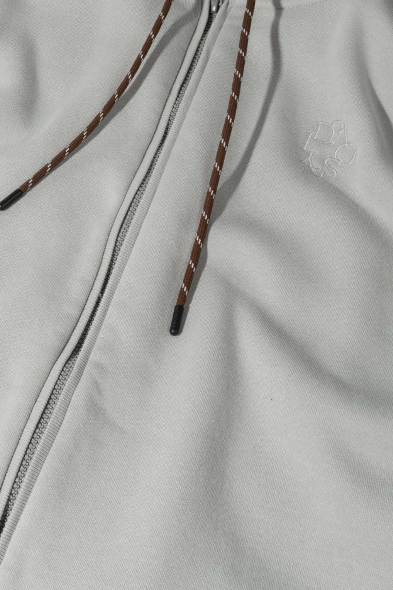 STATEMENT ZIP HOODIE - CLEAN BLUE
