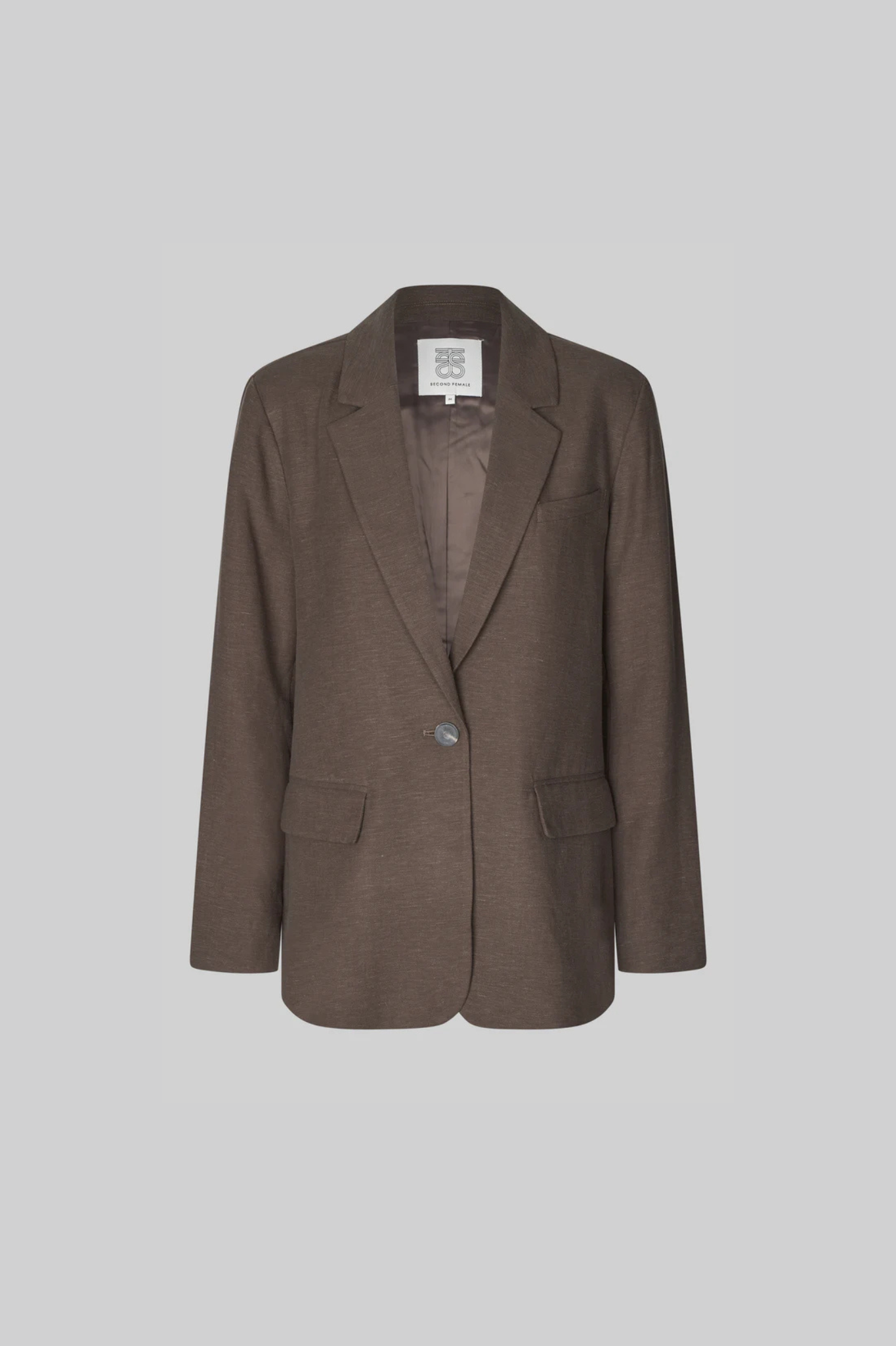 LINO NEW FIT BLAZER - CHOCOLATE BROWN