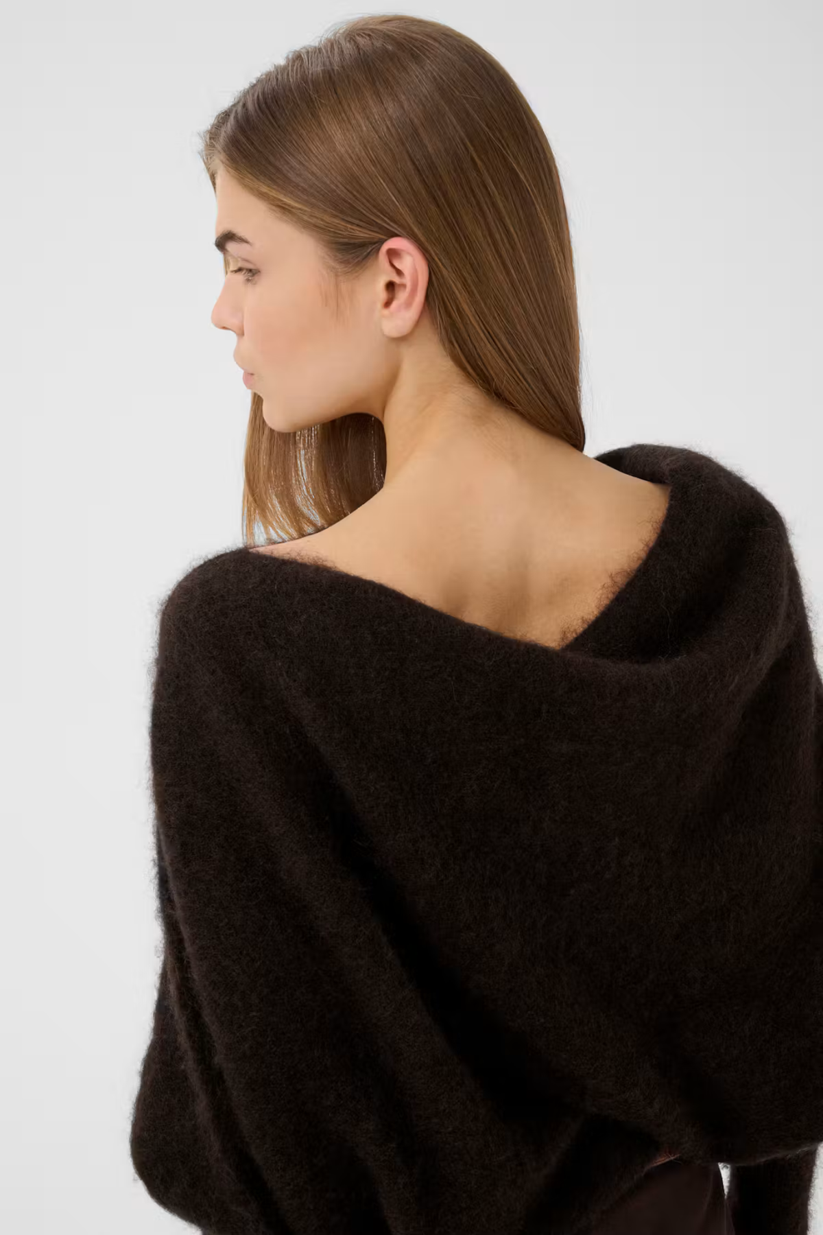 DEBBIE DRAPE PULLOVER - GANACHE MELANGE