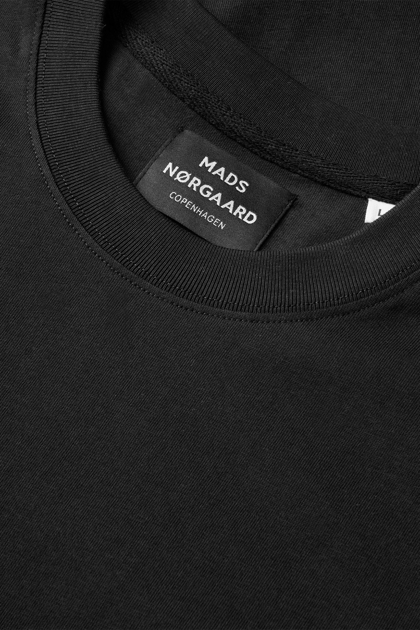 COTTON JERSEY FRODE LOGO TEE - BLACK