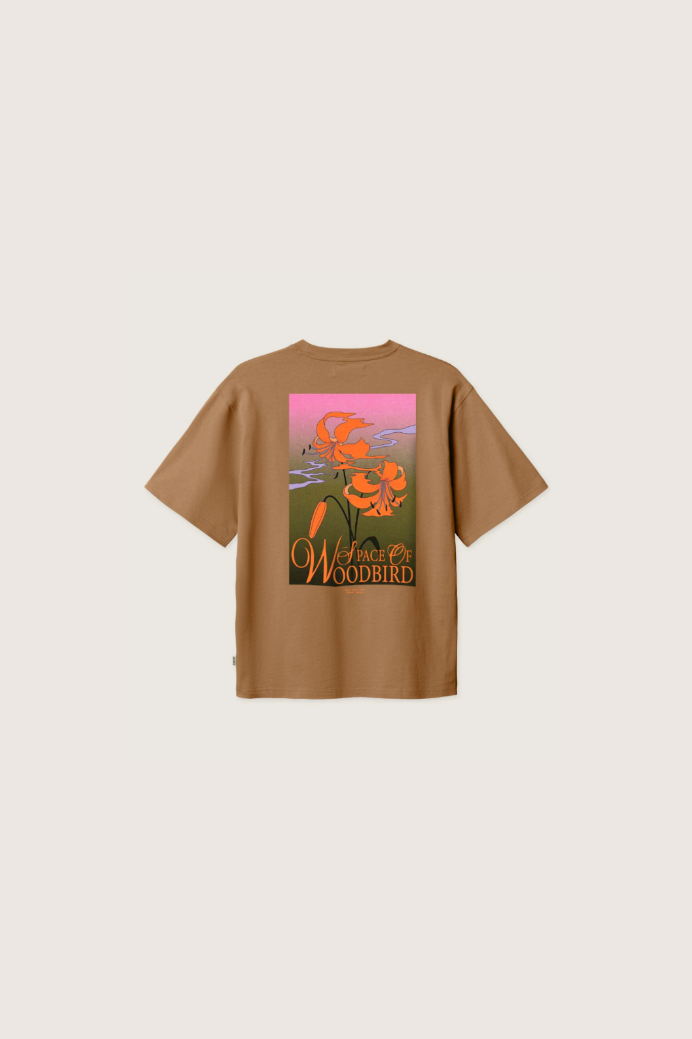 BAINE FLOWER TEE - DARK BROWN