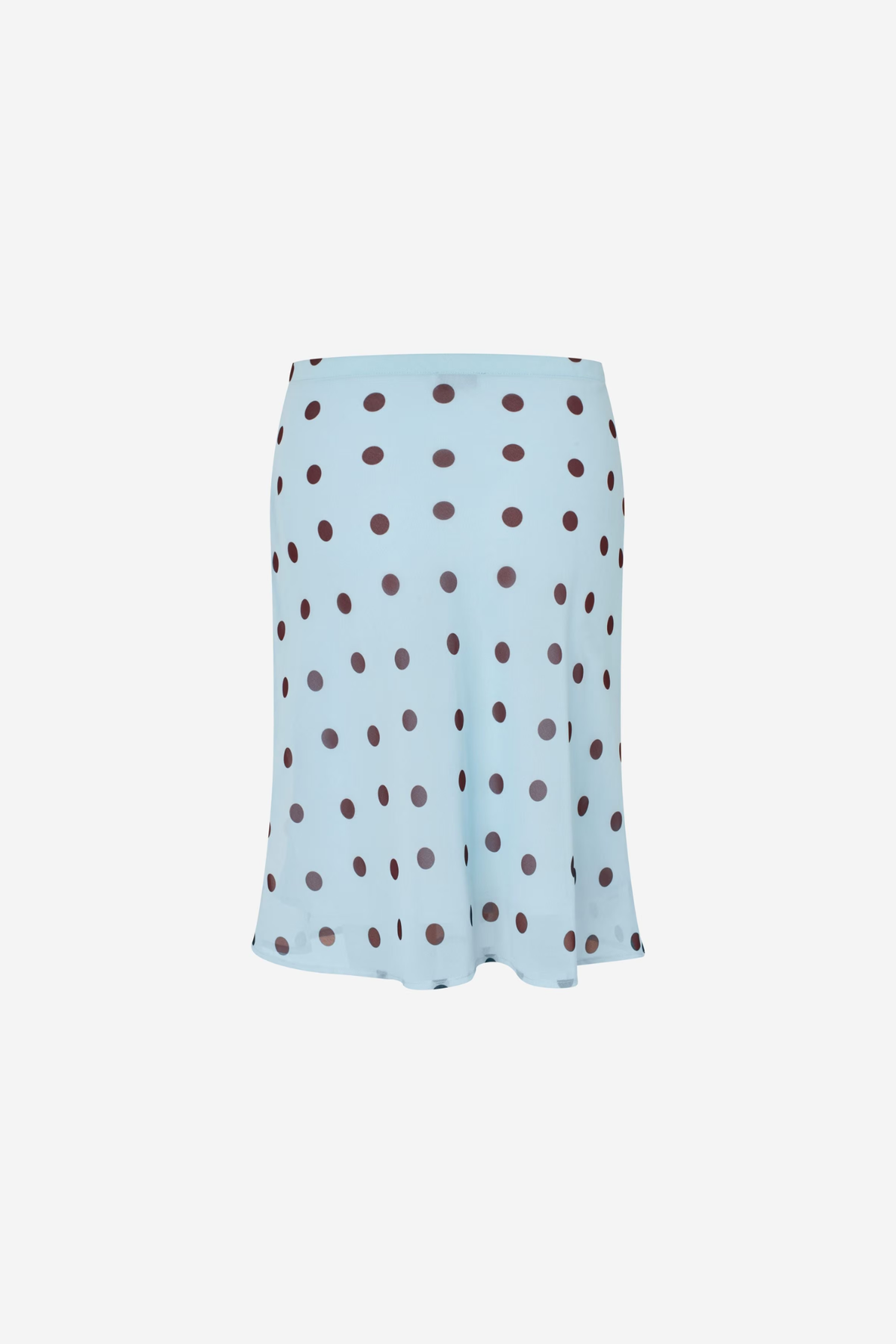 YARSI SKIRT AOP - BLUE MAROON POLKA DOT