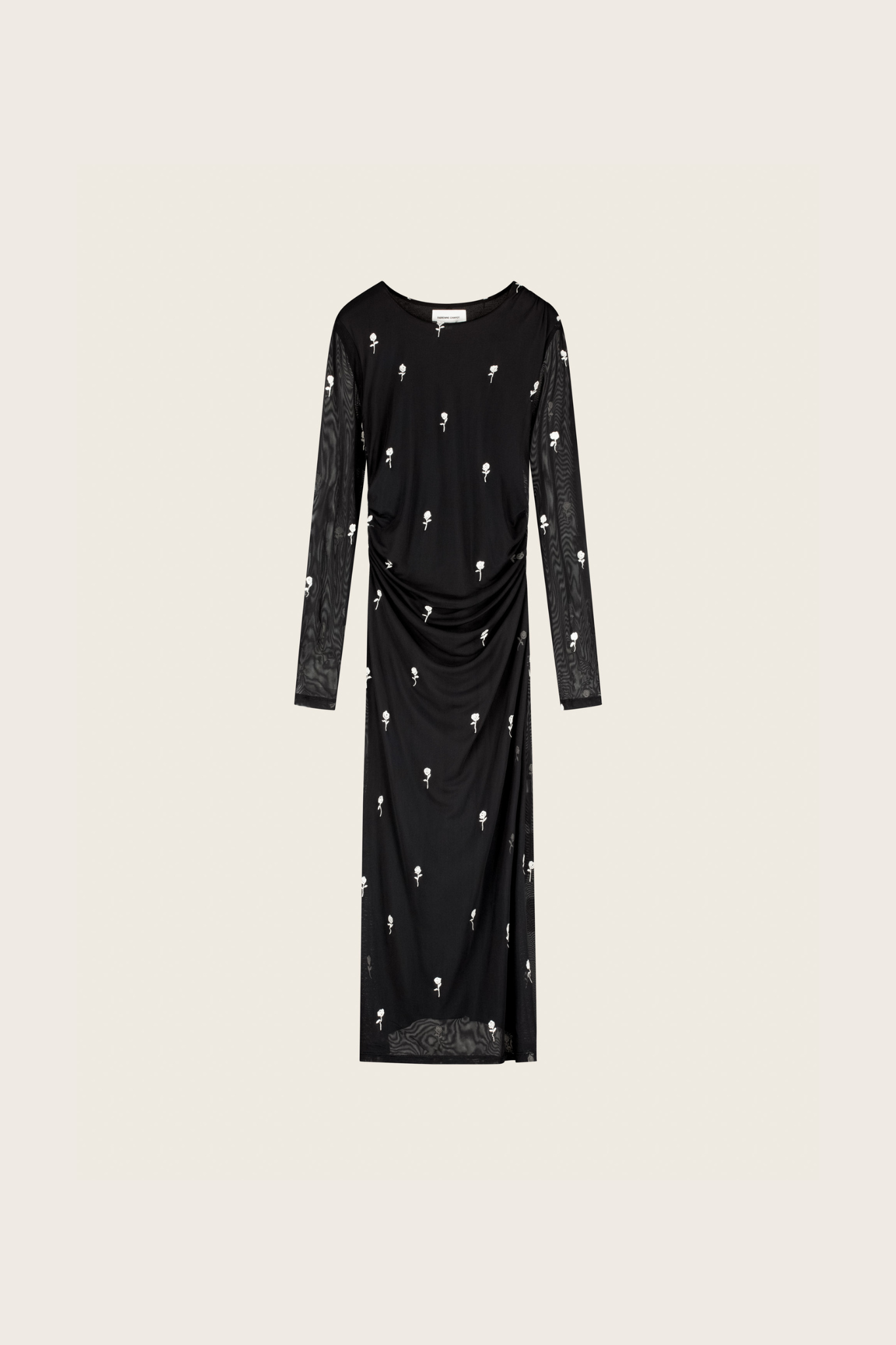 ASHLEY DRESS - BLACK/ COSY WHITE