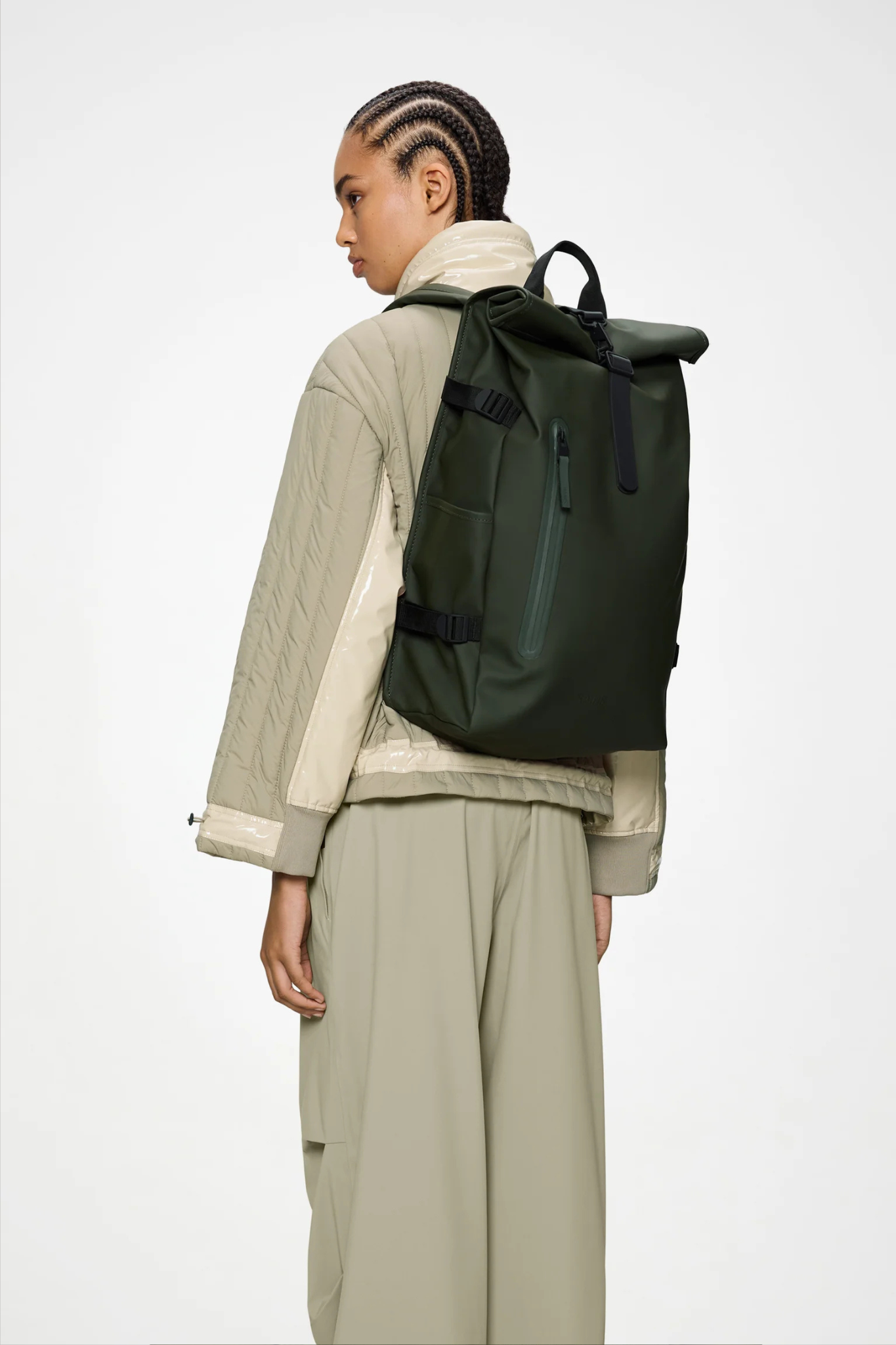 ROLLTOP RUCKSACK LARGE W3 BAG - GREEN