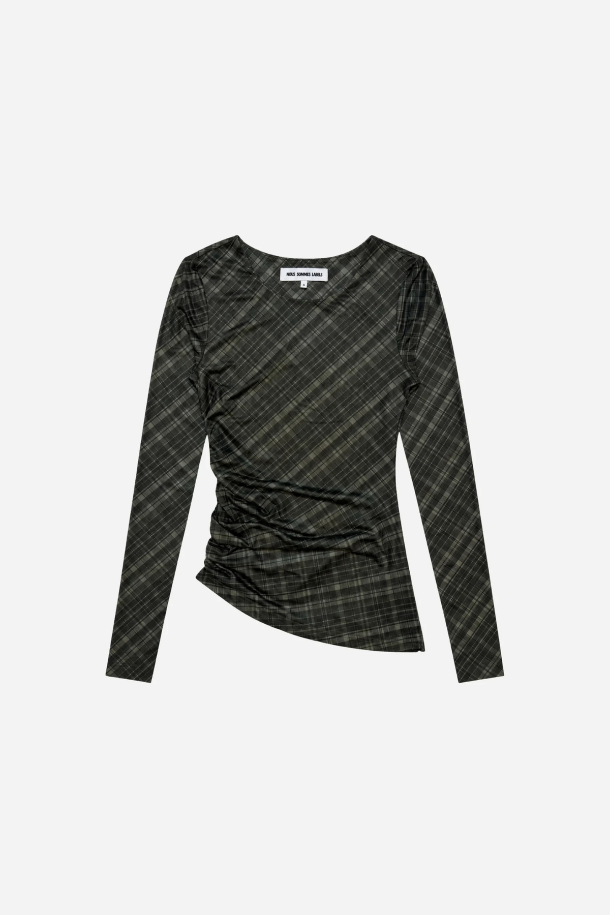 LILA MESH TOP - BLACK CHECKED