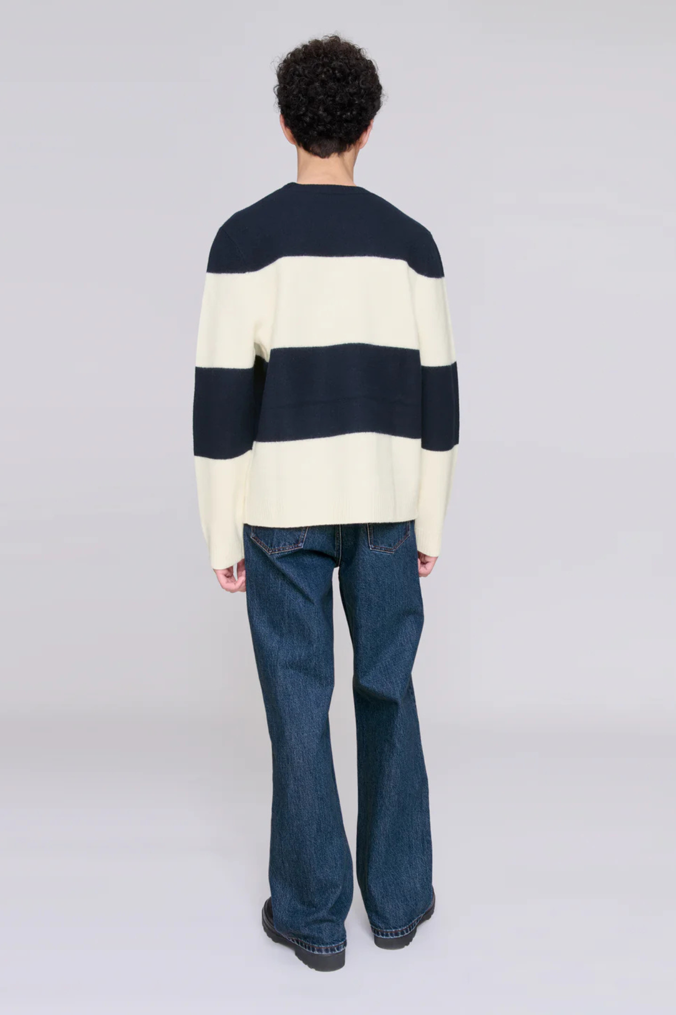 EDWARDO PULLOVER - DARK NAVY ECRU