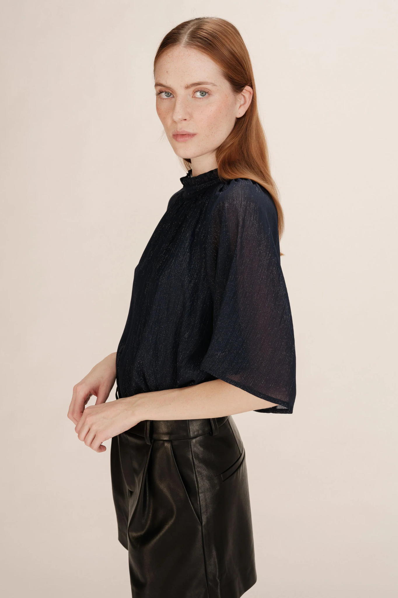 TOPAZE BLOUSE - MARINE