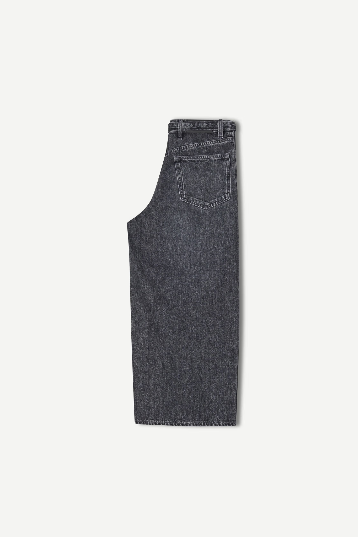 HARPER CULOTTE BELT JEANS - GREY CLOUD