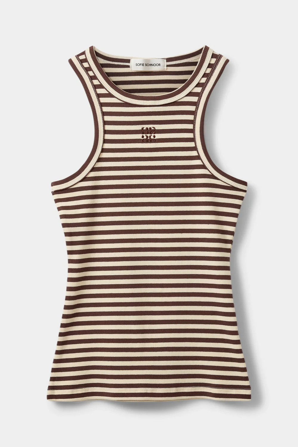 BECA STRIPED TANK TOP - BROWN STRIPED