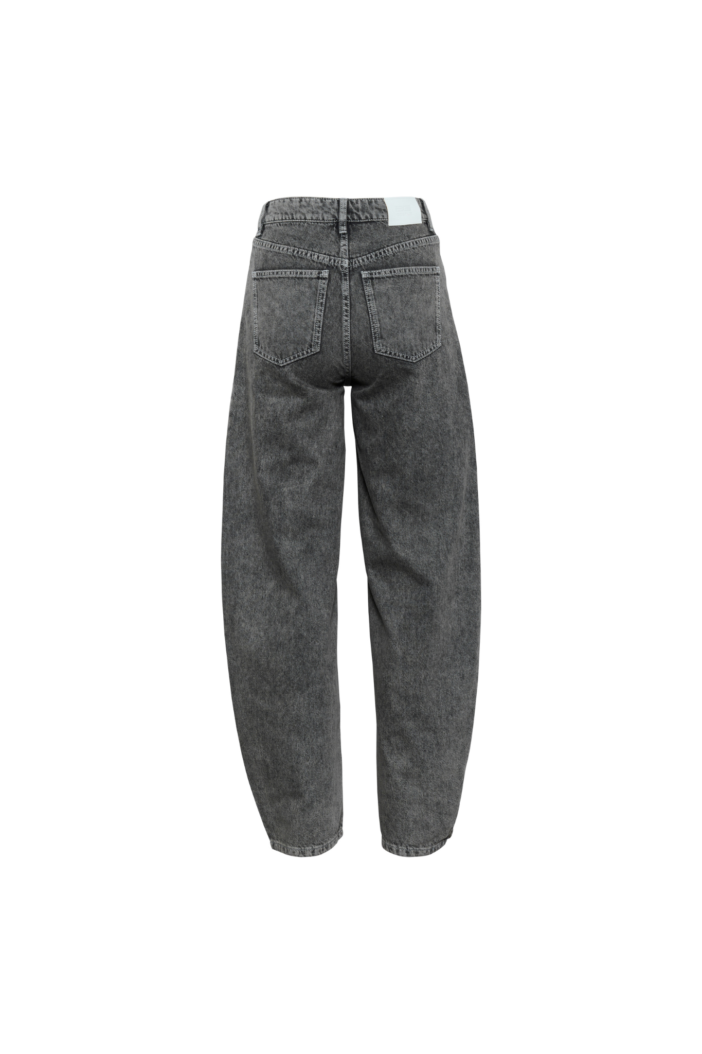 JOSIE HW BARREL JEANS - GREIGE DENI