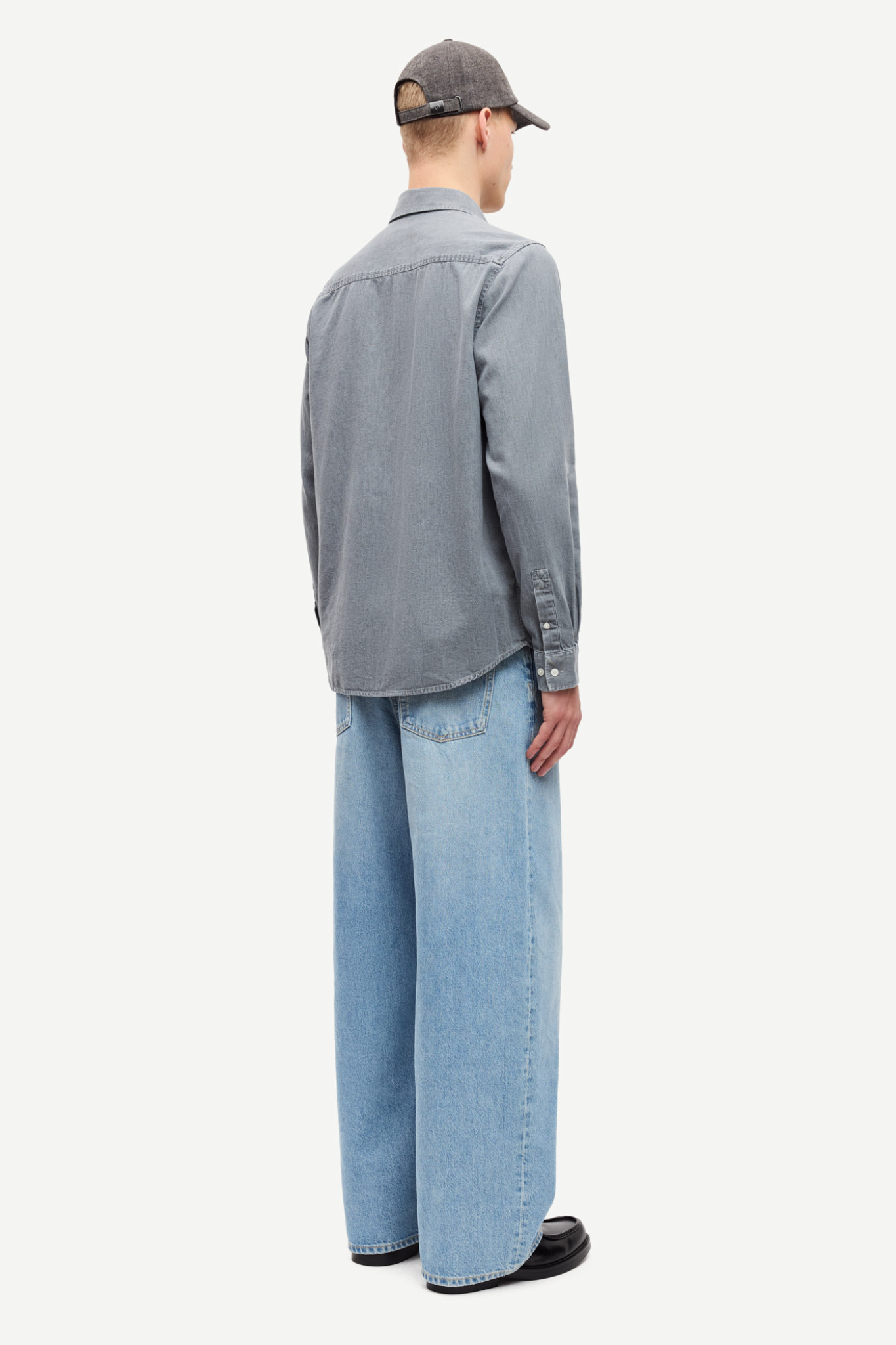 RYAN P SHIRT- LIGHT GREY MELANGE