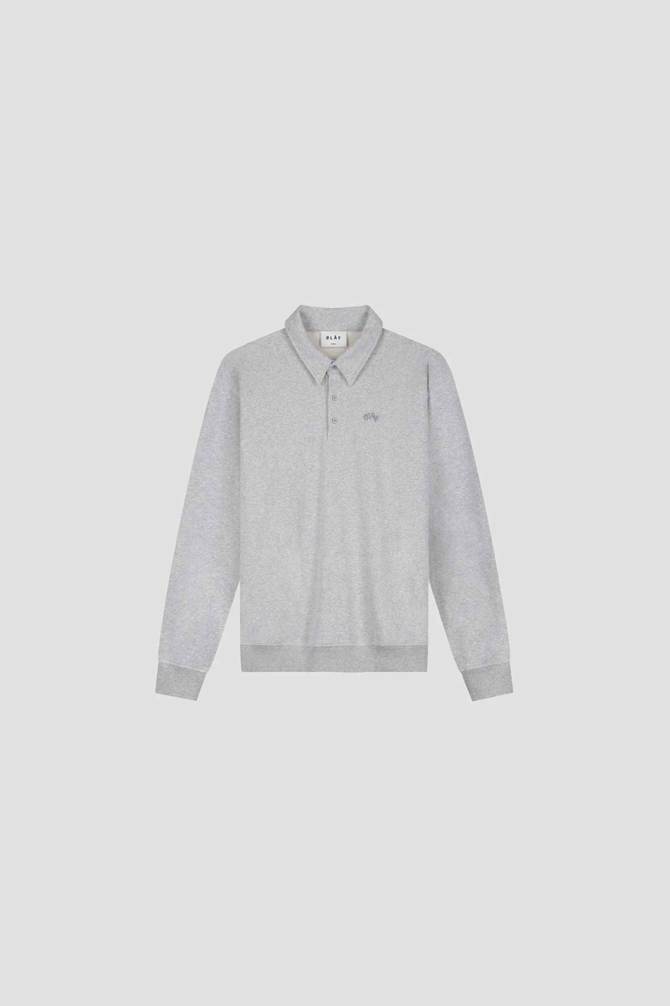 SIGNATURE OVERSIZED POLO - HEATHER GREY