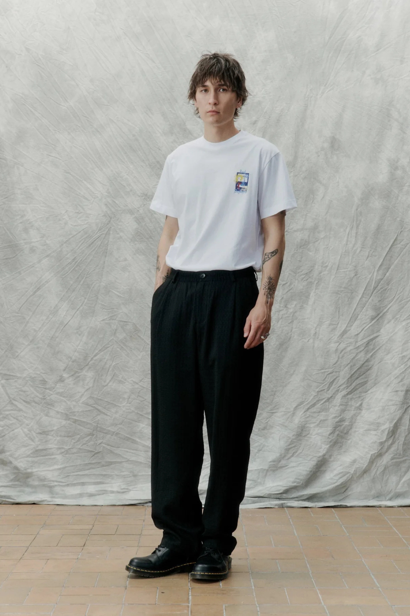 AGENCY PANTS - BLACK GEO