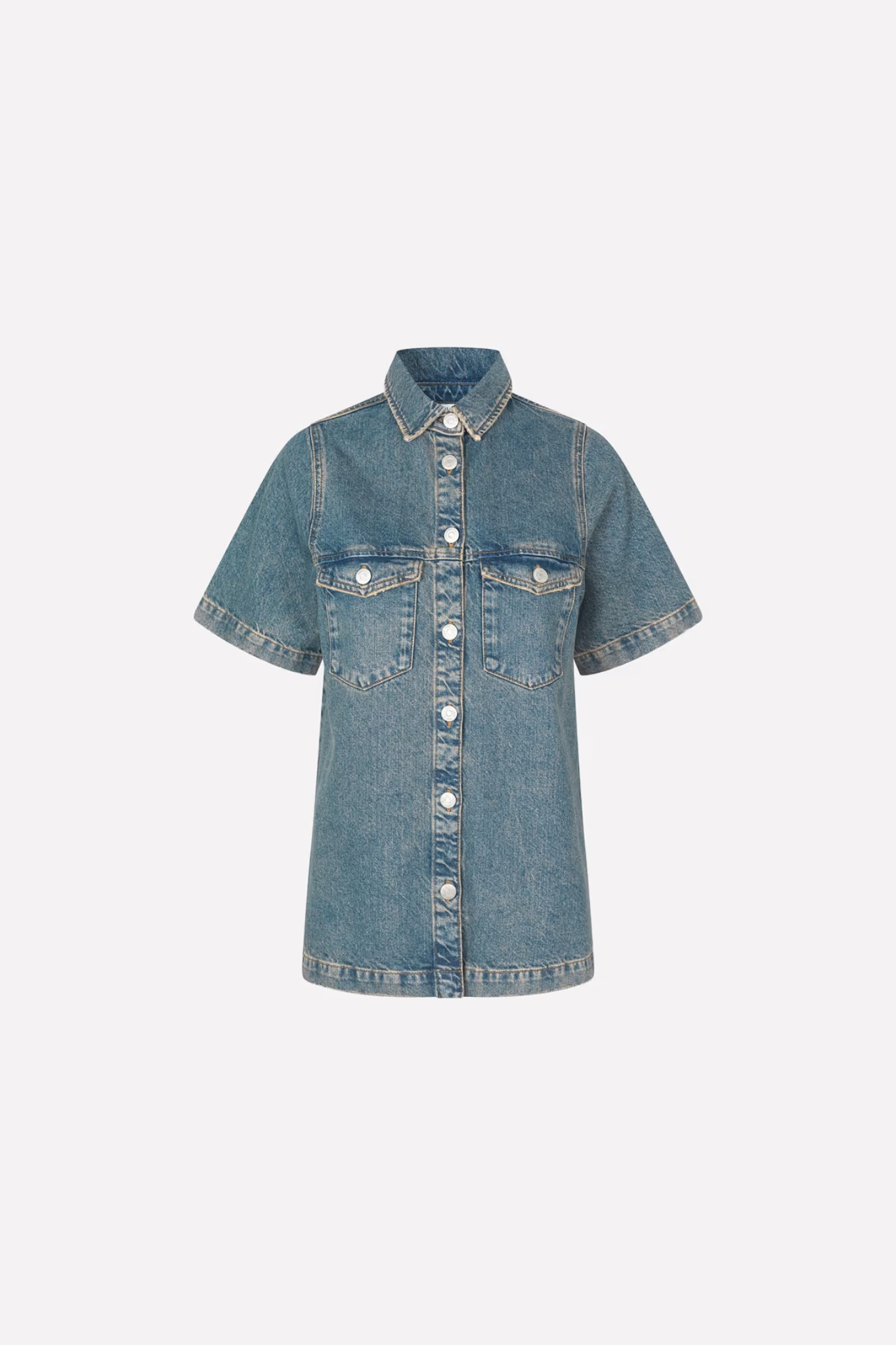 ENMASS SS SHIRT - TINTED BLUE