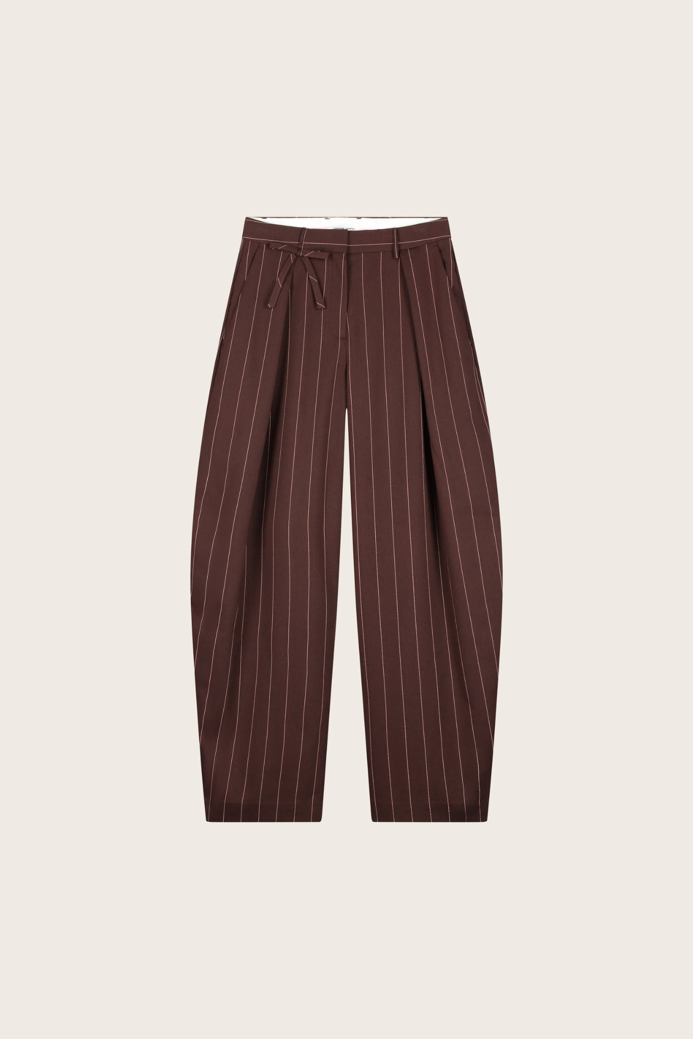 CHARLOT TROUSERS - BROWN/ PINK ROSE