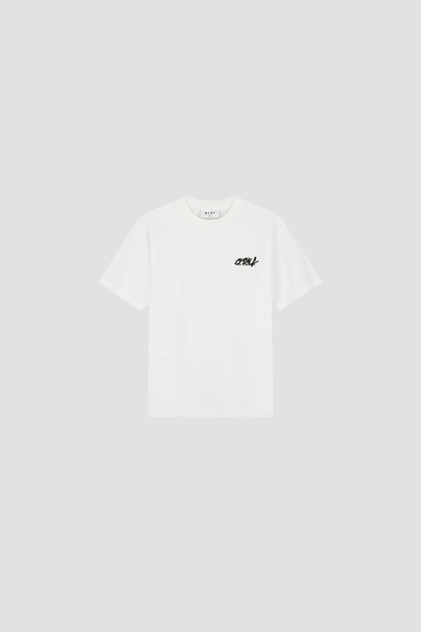SCRIPT GRAPHIC TEE - OPTICAL WHITE