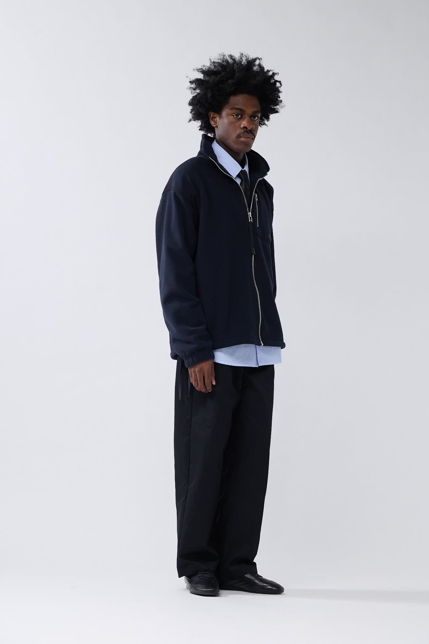 FLEECE ZIP- UP JACKET - NIGHT