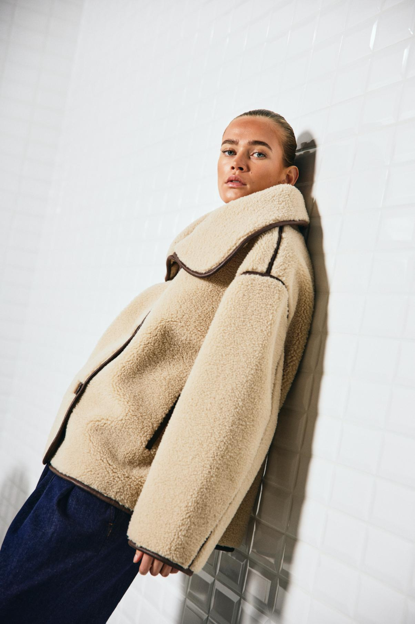 DAJANA PILE JACKET - BIRCH
