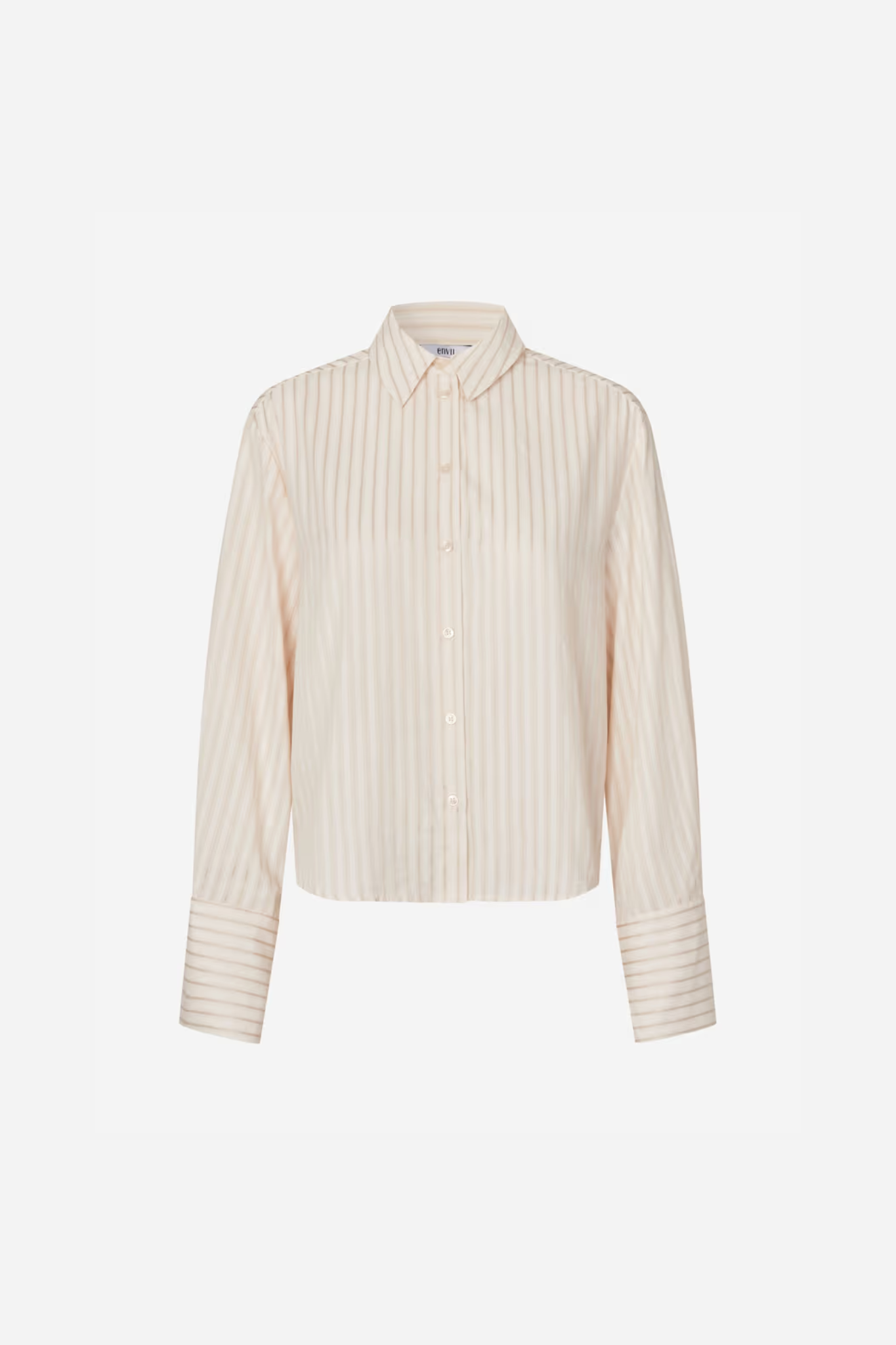 WEB LS SHORT SHIRT TIE - NATURAL STRIPE