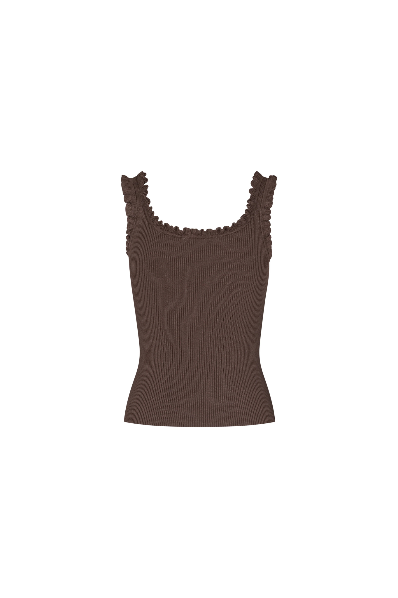 ELINNE LOUC TOP - CHOCOLATE BROWN