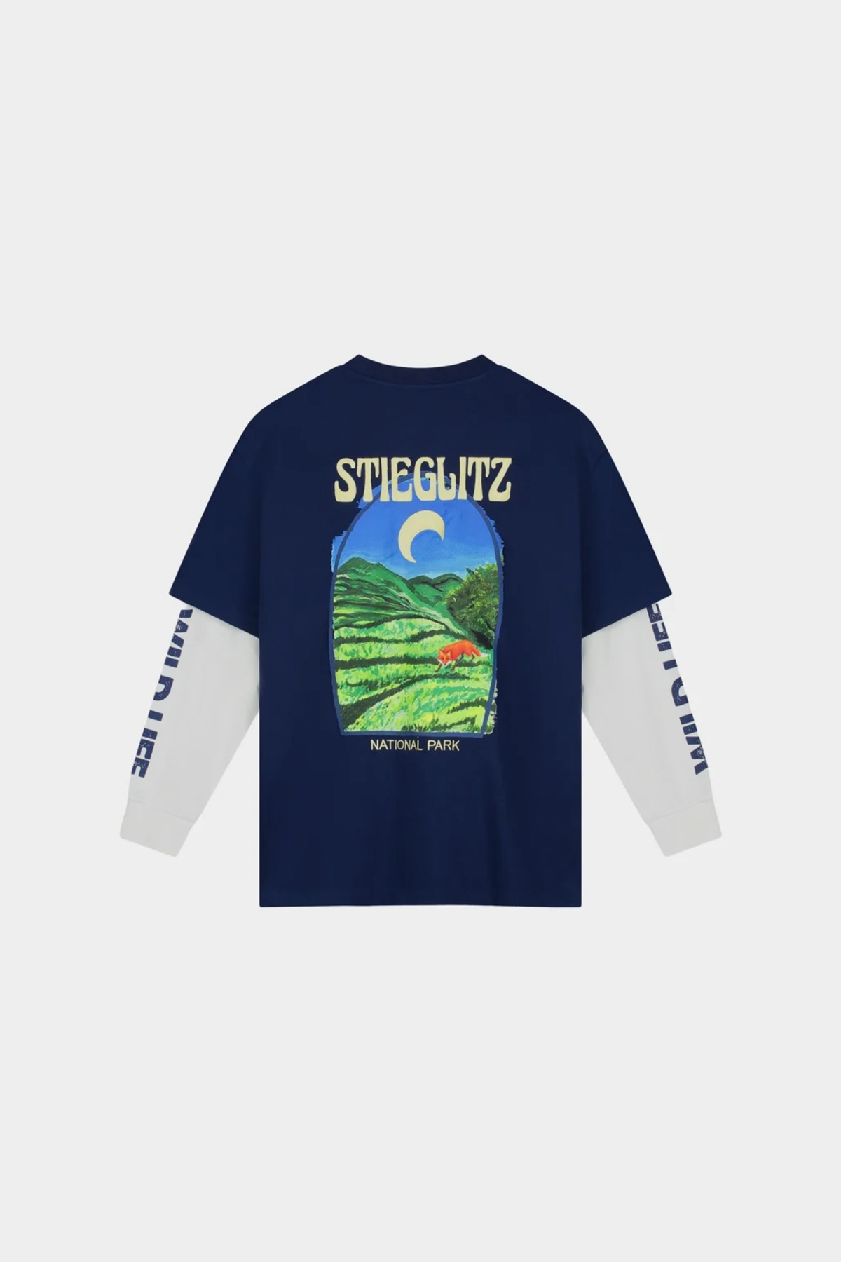 FIORE WIDE SKATE LONGSLEEVE T-SHIRT - BLUE