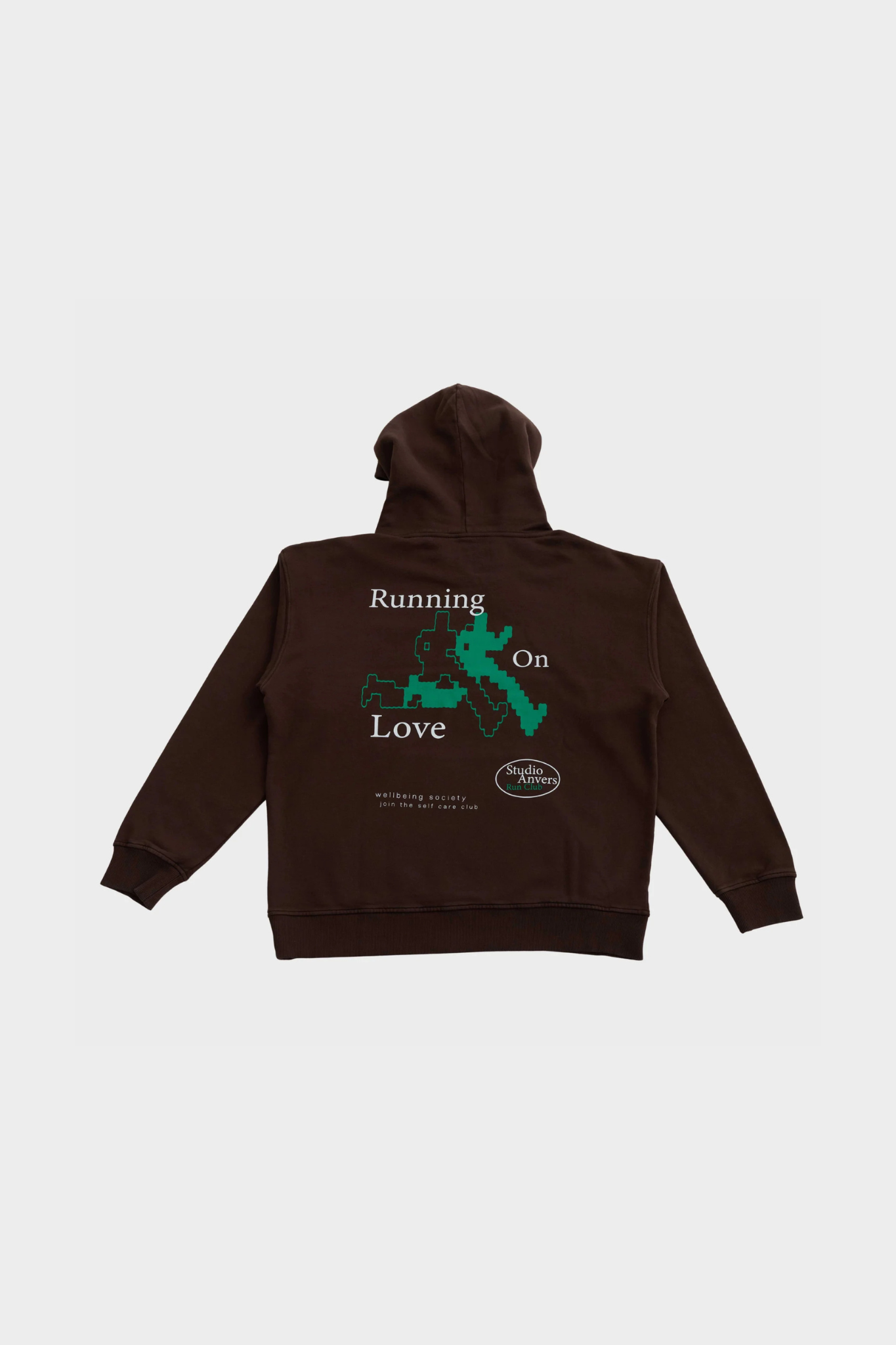 RUNNING ON LOVE HOODIE - ESPRESSO