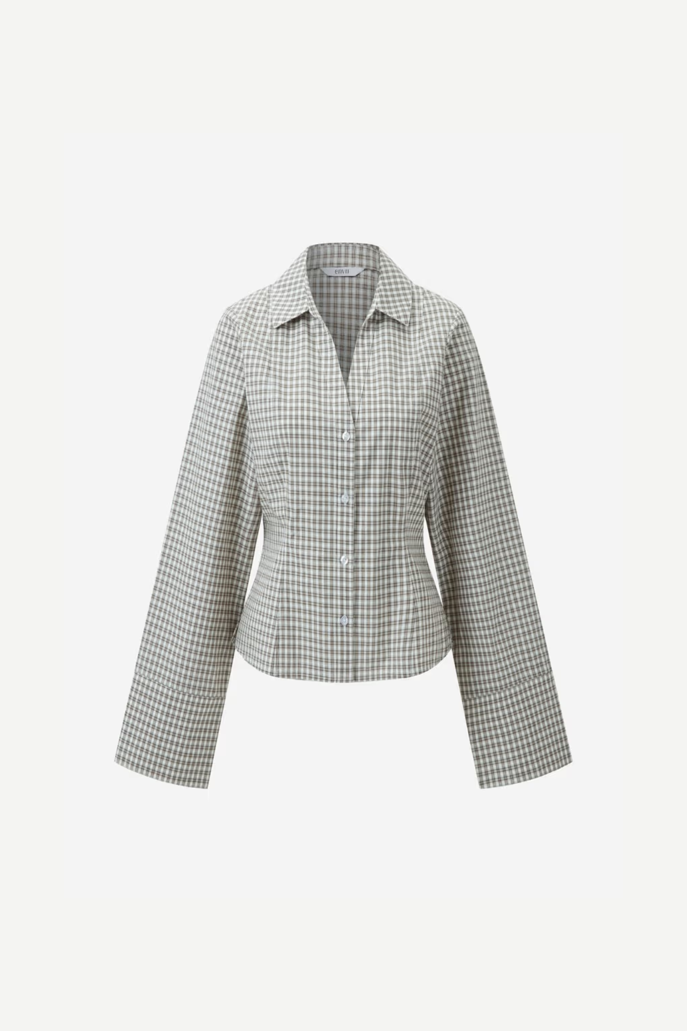 AGNESTA SHIRT CH - NEUTRAL CHECK