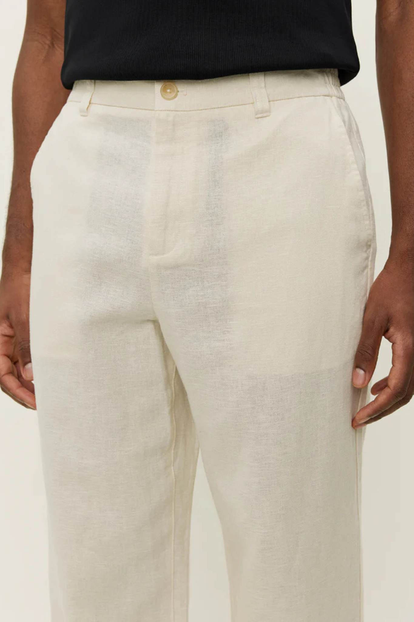PINO LINEN PANTS - IVORY