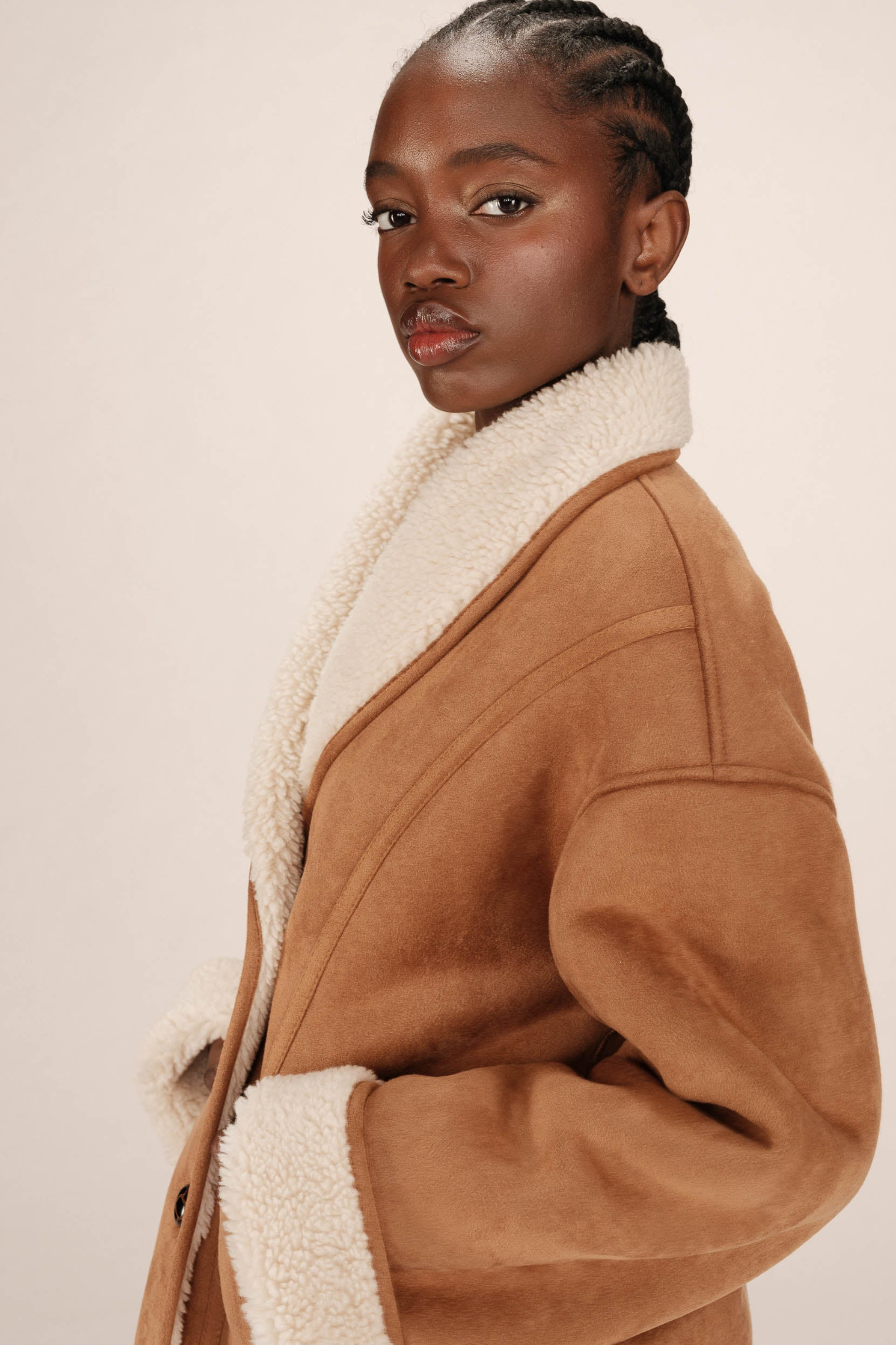 SWAN COAT - CAMEL