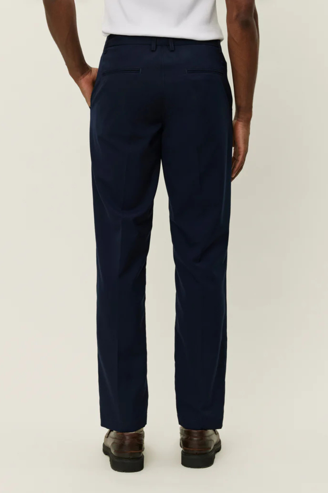 COMO REG SOLID SUIT PANTS - DARK NAVY