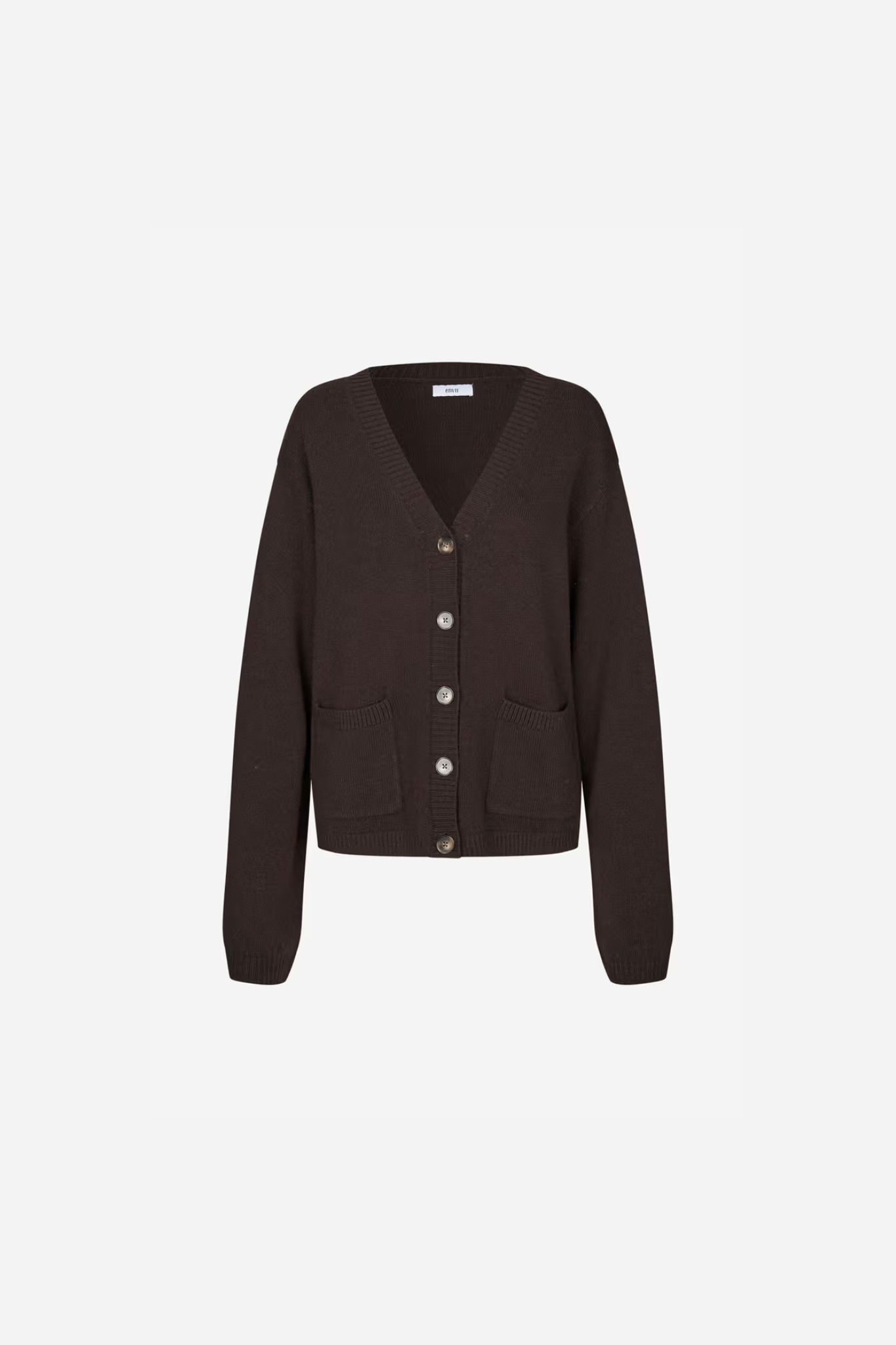 ELISE LS CARDIGAN - CHOCOLATE TORTE