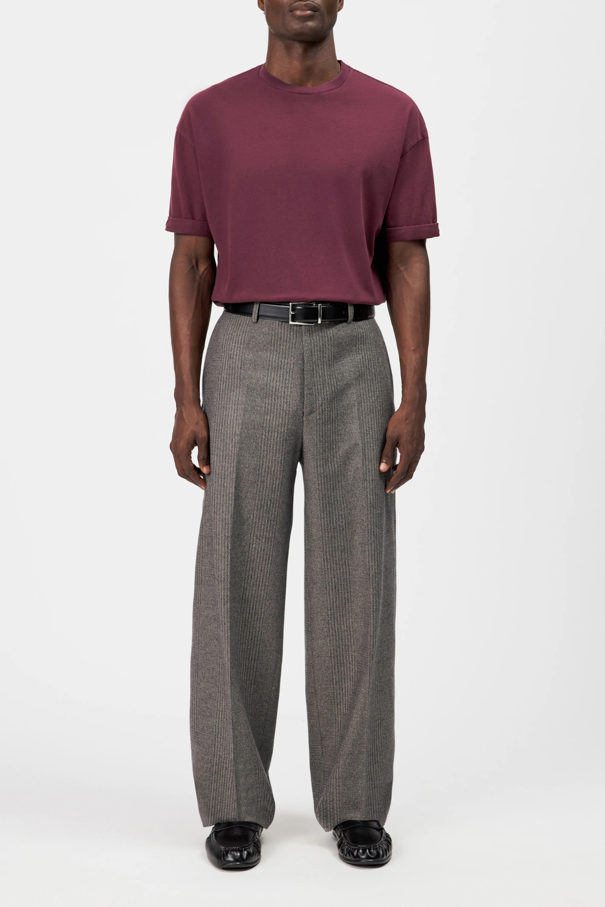 THILO T-SHIRT - BURGUNDY