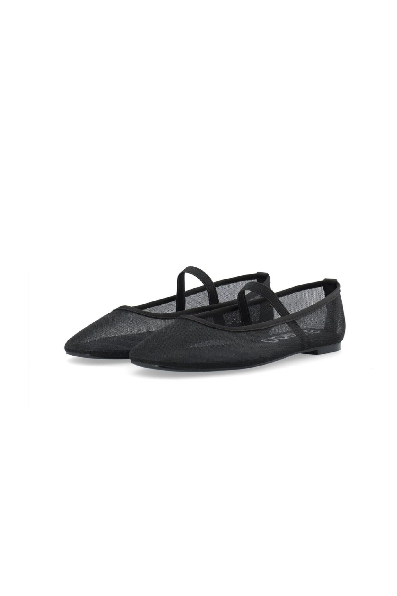 LILJA MESH BALLERINA SHOES - BLACK
