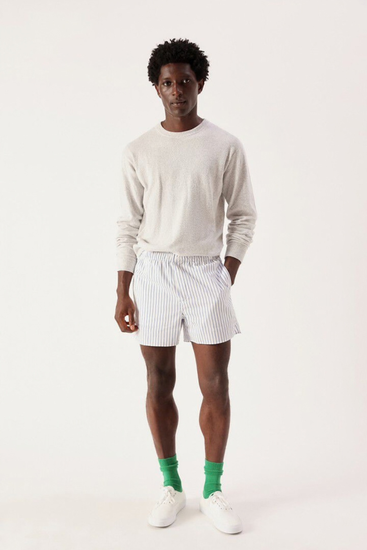 OUITY SWEATER MEN - GREY MELANGE