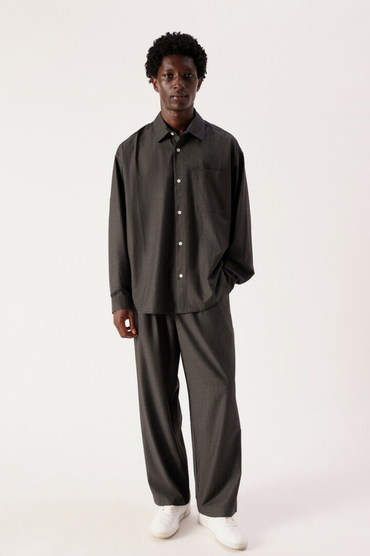 ORZY SHIRT HEREN - HOUTSKOOL GESTREEPT MÉLANGE
