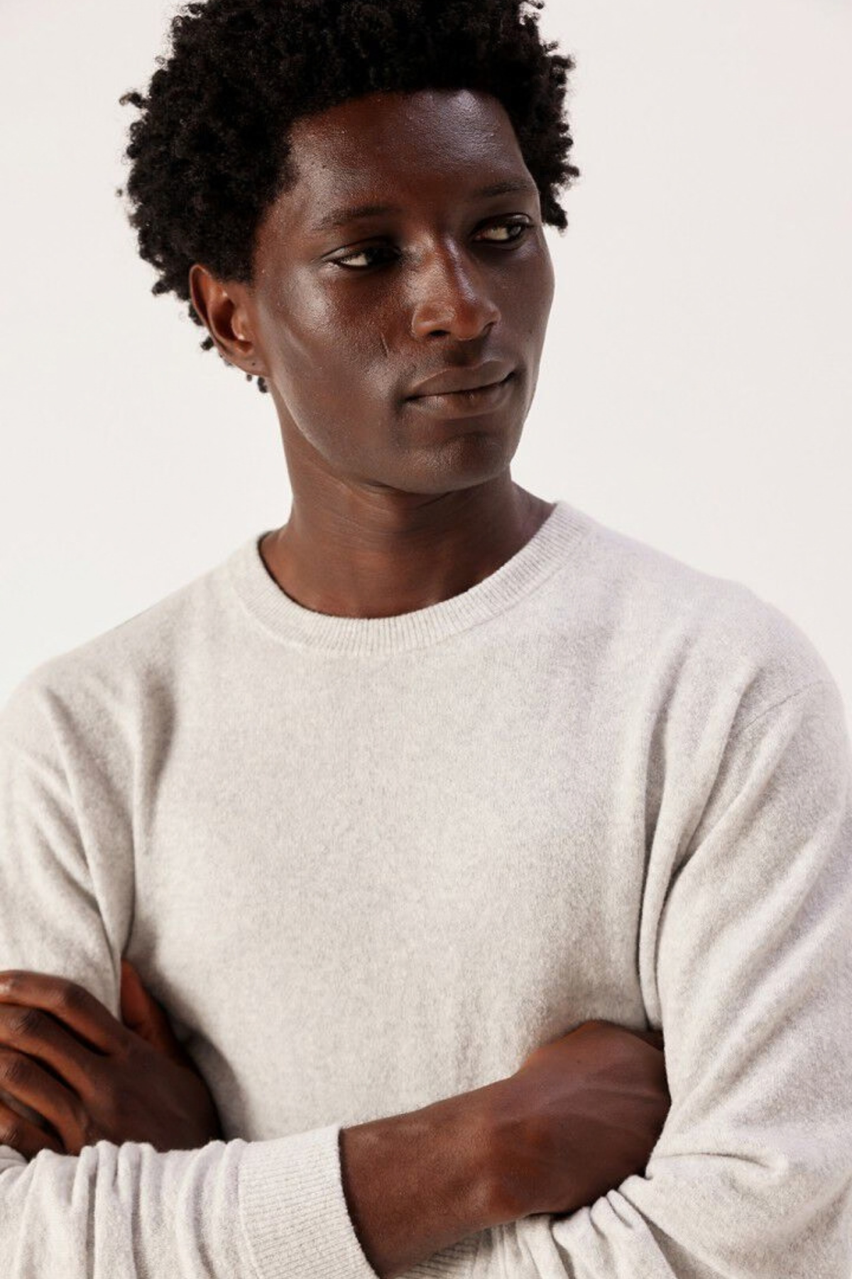 OUITY SWEATER MEN - GREY MELANGE