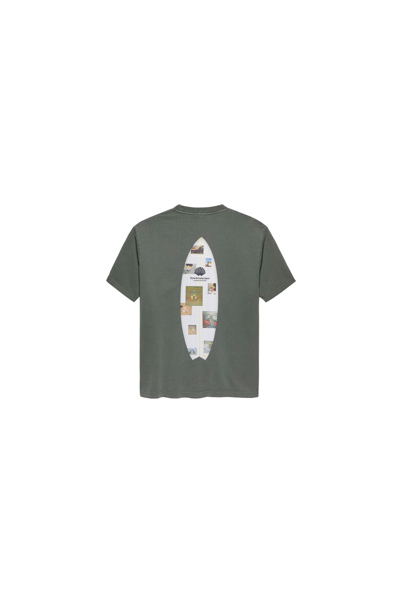 SURF ZINE T-SHIRT - SHARK/GREEN