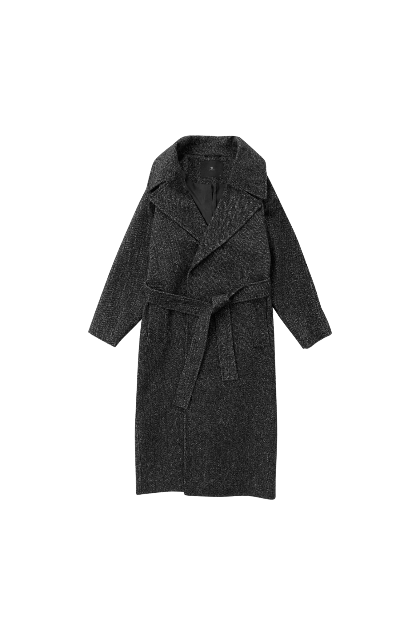 BROOKLYN HERRINGBONE JACKET - BLACK