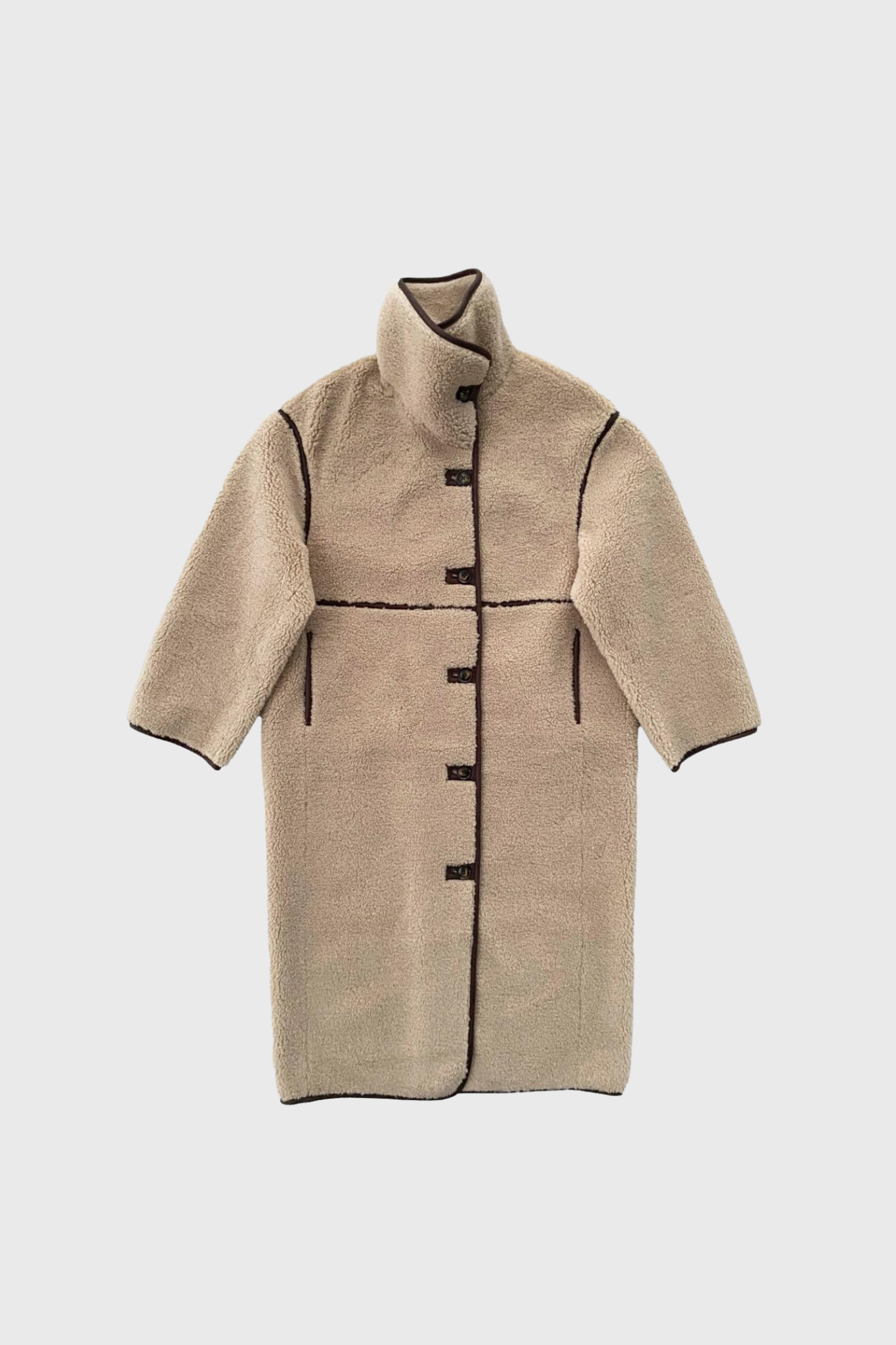DAJANA PILE COAT - BIRCH
