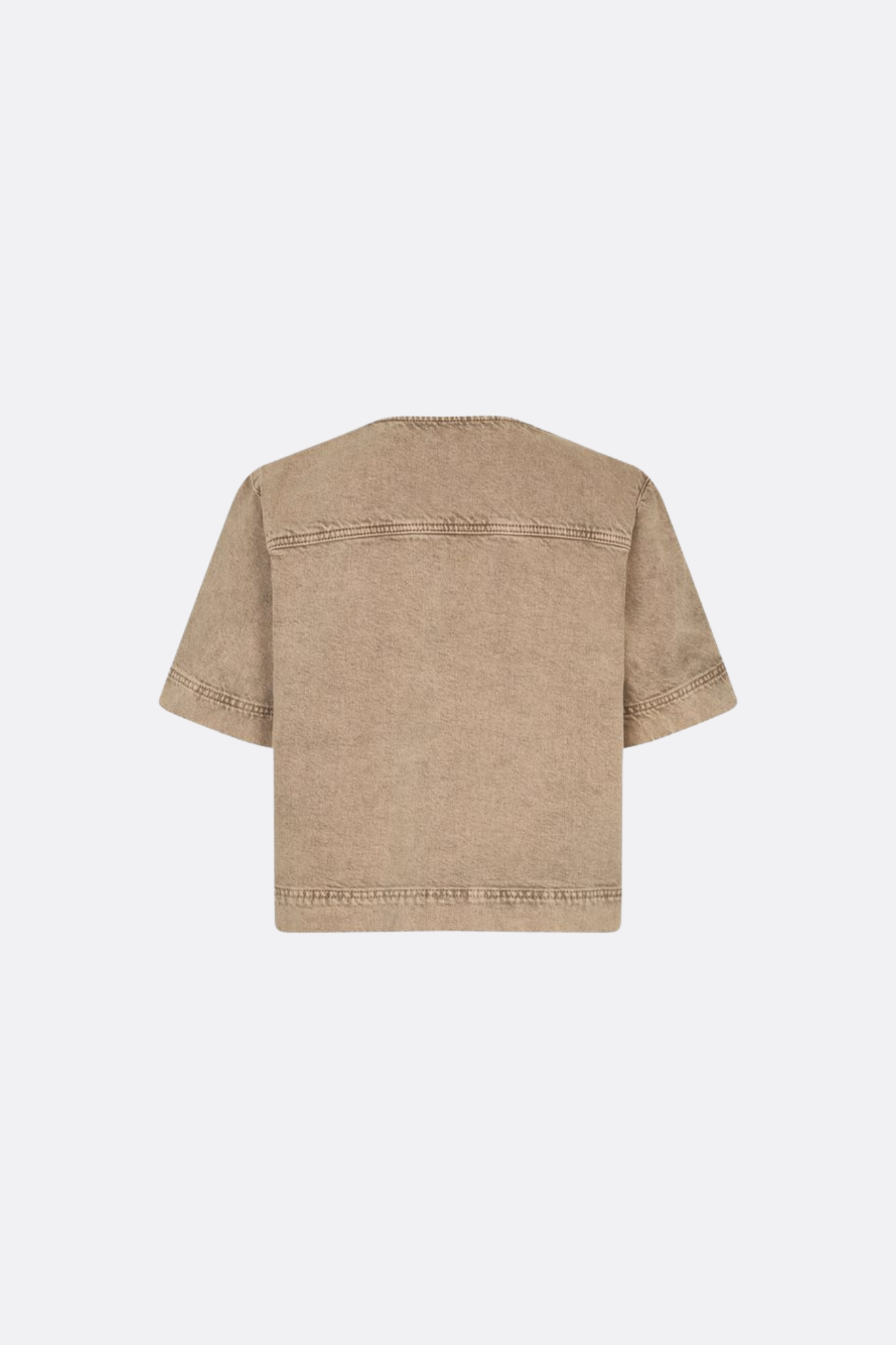 REELA MAYAFABS SHIRT - BEIGE WASHED DENIM