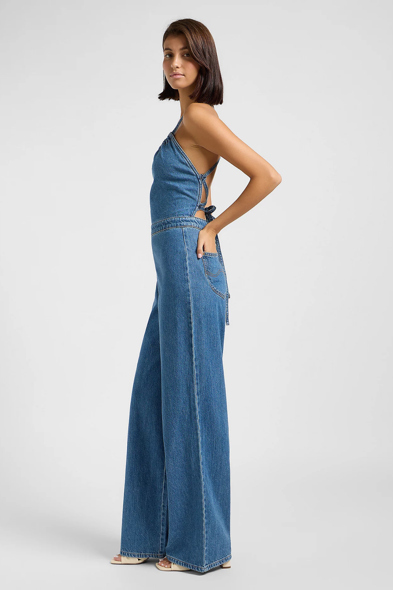 BACKLESS JUMPSUIT - TAKE A DIVE