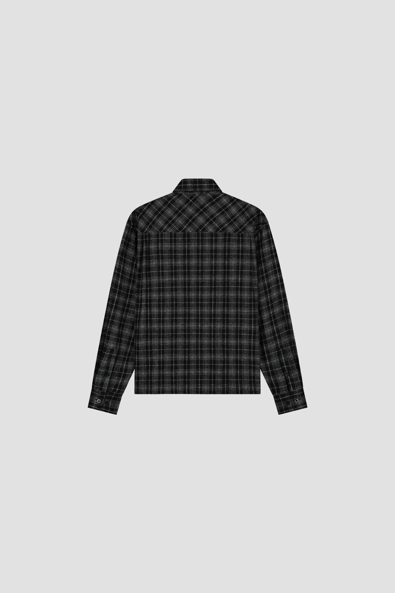 PLAID BOXY SHIRT - CHARCOAL