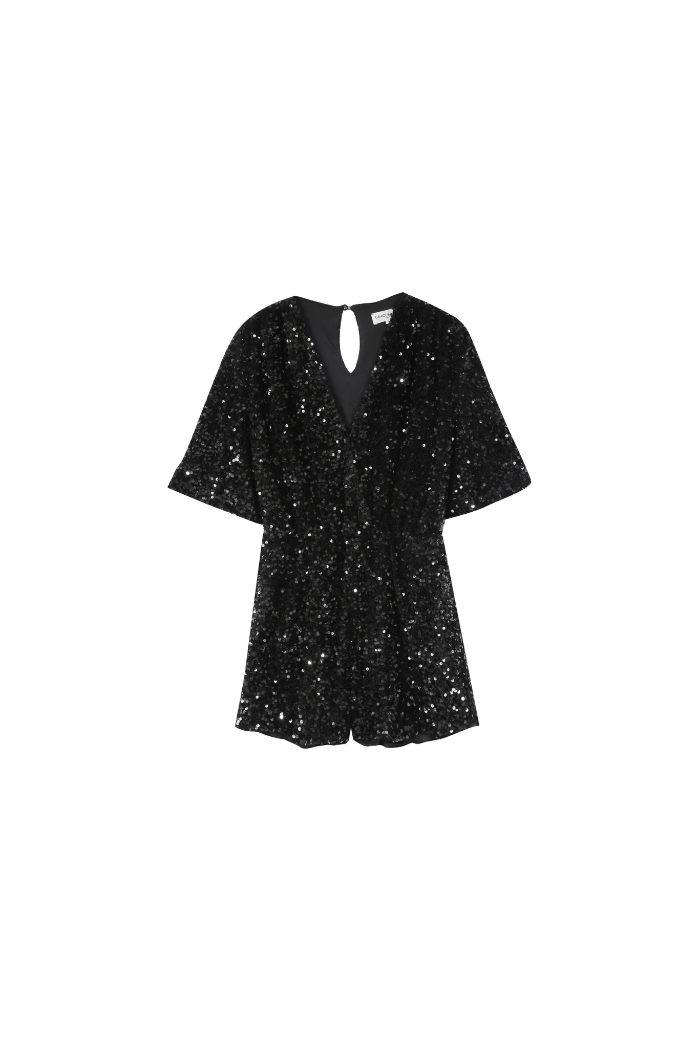 THALASSA SHORT JUMPSUIT - BLACK