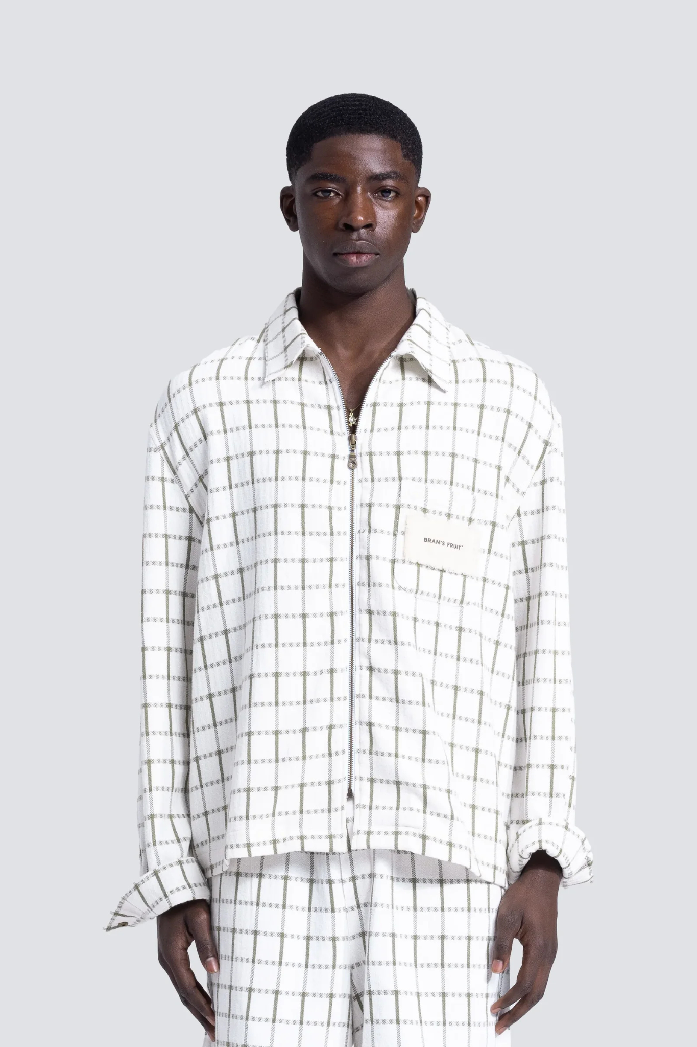 TEA CLOTH OVERSHIRT - GREEN