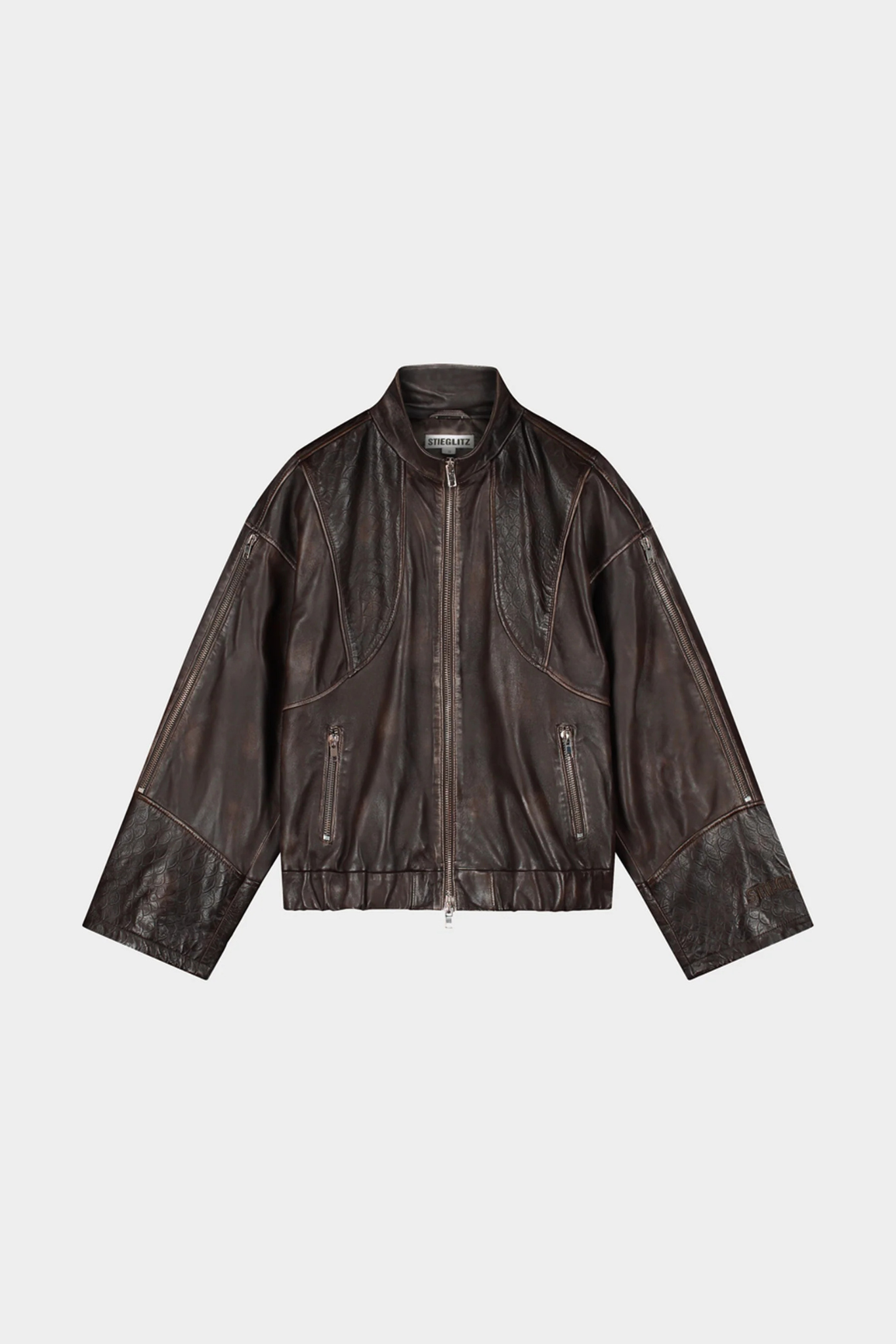 CARMEN LEATHER JACKET - BROWN