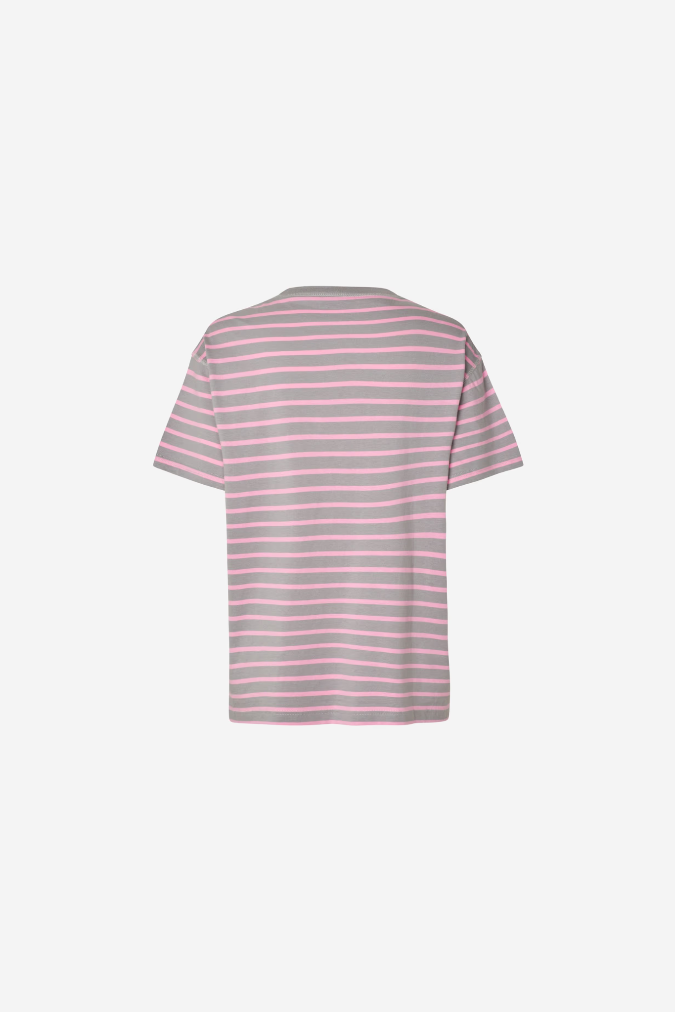 KULLA SS STRIPE T- SHIRT - BONBON GRAY STRIPE