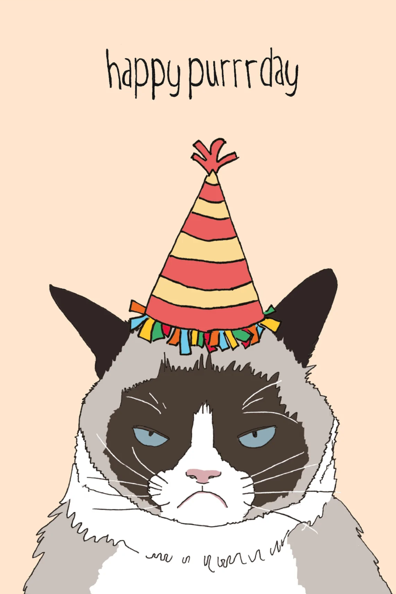 HAPPY PURRRDAY - POSTCARD